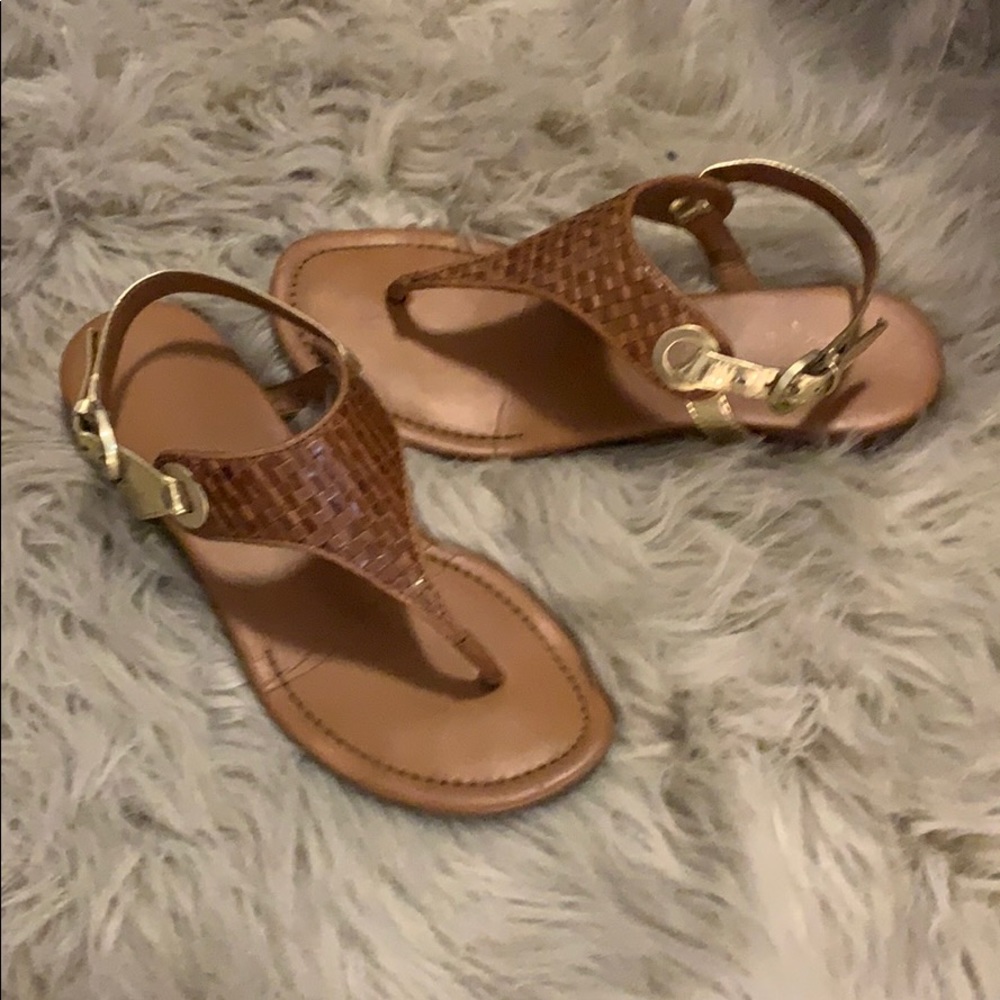 Franco Sarto leather gladiator style Sandals sz 6M